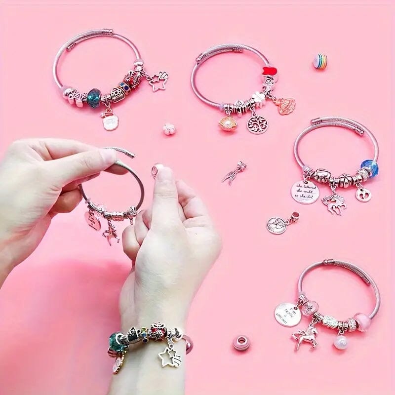 🎅Early Christmas Sale 49% OFF 🎁 Girls Charm Bracelet Making Kit
