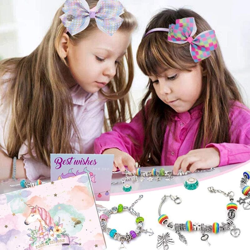 🎅Early Christmas Sale 49% OFF 🎁 Girls Charm Bracelet Making Kit