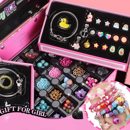 🎅Early Christmas Sale 49% OFF 🎁 Girls Charm Bracelet Making Kit
